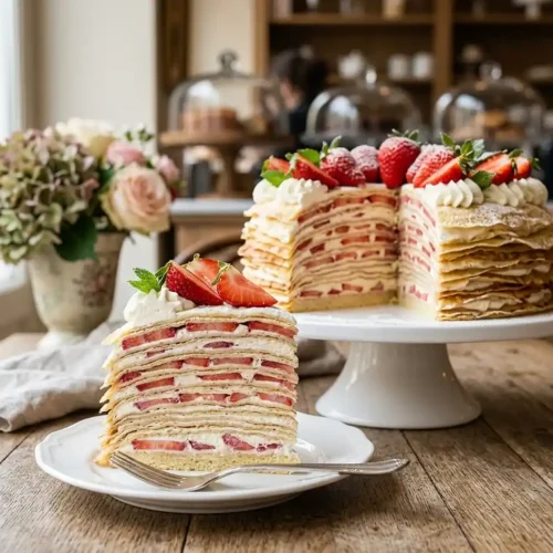 strawberry crepe cake easy