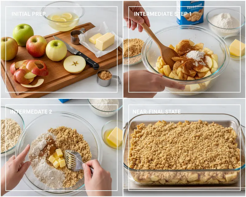 apple crisp recipe cooking process