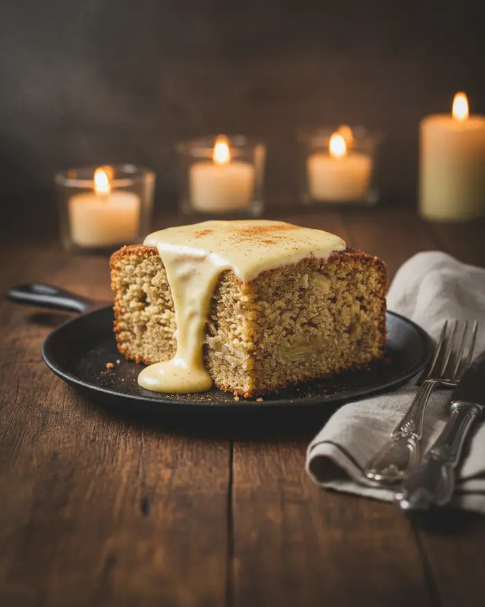 Easy Banana Cake With Cake Mix 4 Banana Cake With Cake Mix final plated dish