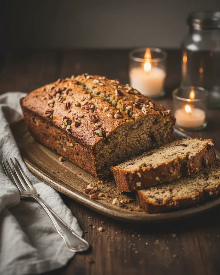 Cake Mix Banana Nut Bread Recipe 4 Cake Mix Banana Nut Bread final plated dish