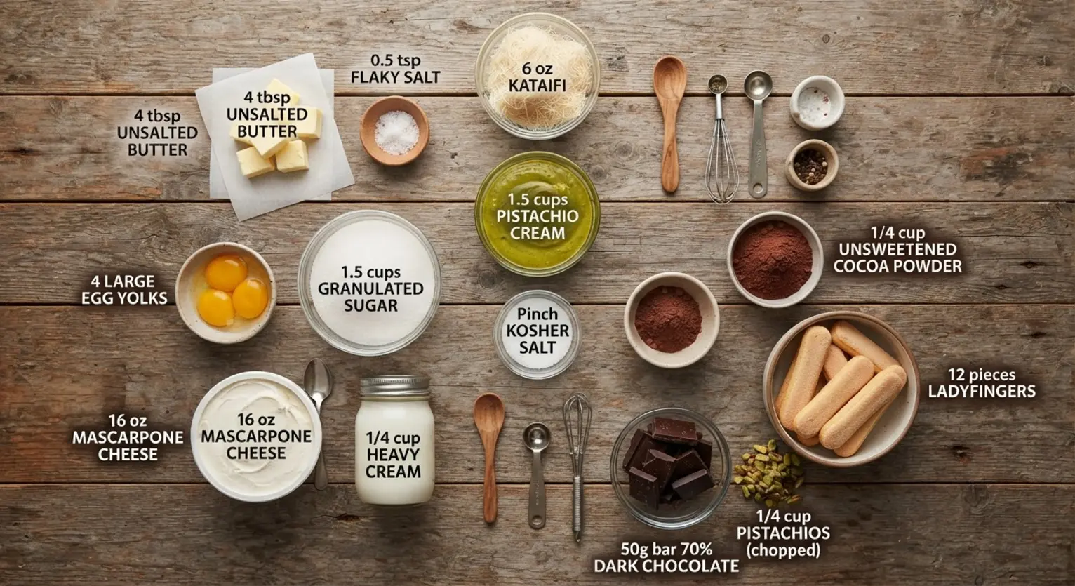 dubai chocolate truffles ingredients