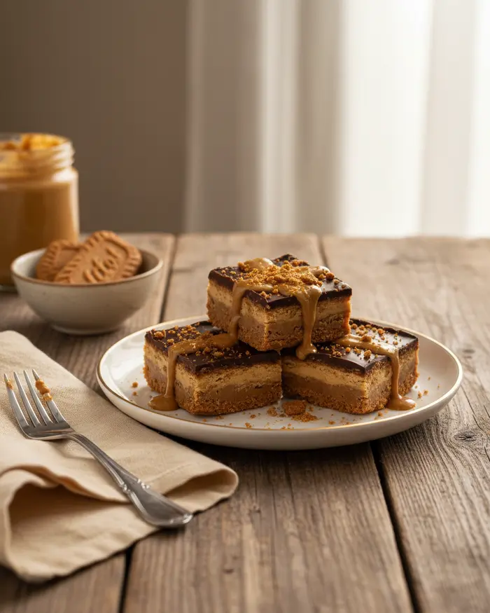 Peanut butter, bars & Biscoff desserts 14 Peanut butter, bars & Biscoff desserts serving suggestion