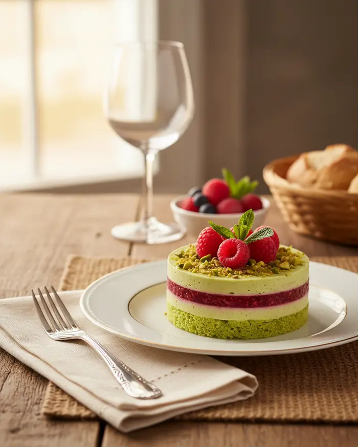 Guide to Pistachio and Raspberry Desserts 7 Pistachio & raspberry desserts serving suggestion