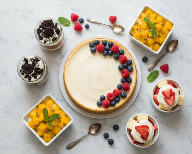 Creamy cheesecake & no-bake desserts 2 Category overview for Creamy cheesecake & no-bake desserts