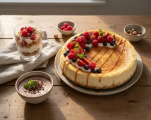 Creamy cheesecake & no-bake desserts