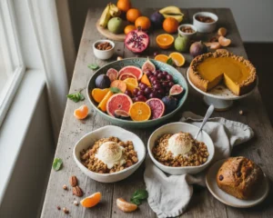 Fruit, citrus & seasonal desserts