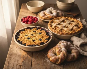 Pies, cobblers & pastry desserts