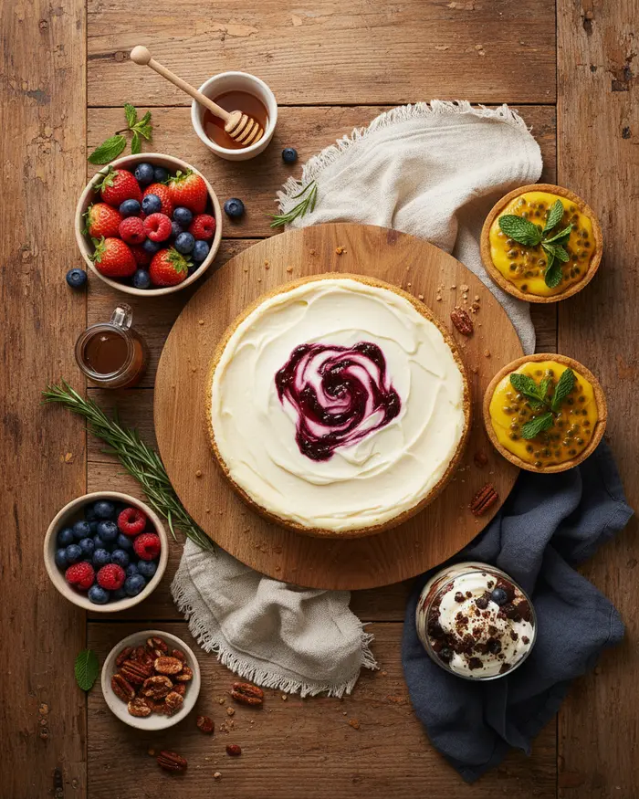 Creamy cheesecake & no-bake desserts 4 Serving for Creamy cheesecake & no-bake desserts