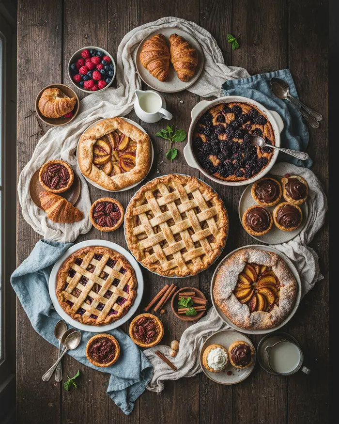 Pies, cobblers & pastry desserts 4 Serving for Pies, cobblers & pastry desserts