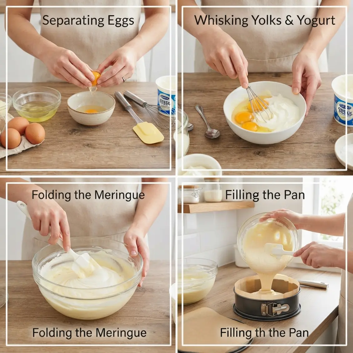 The 2-Ingredient Japanese Yogurt Cheesecake cooking process