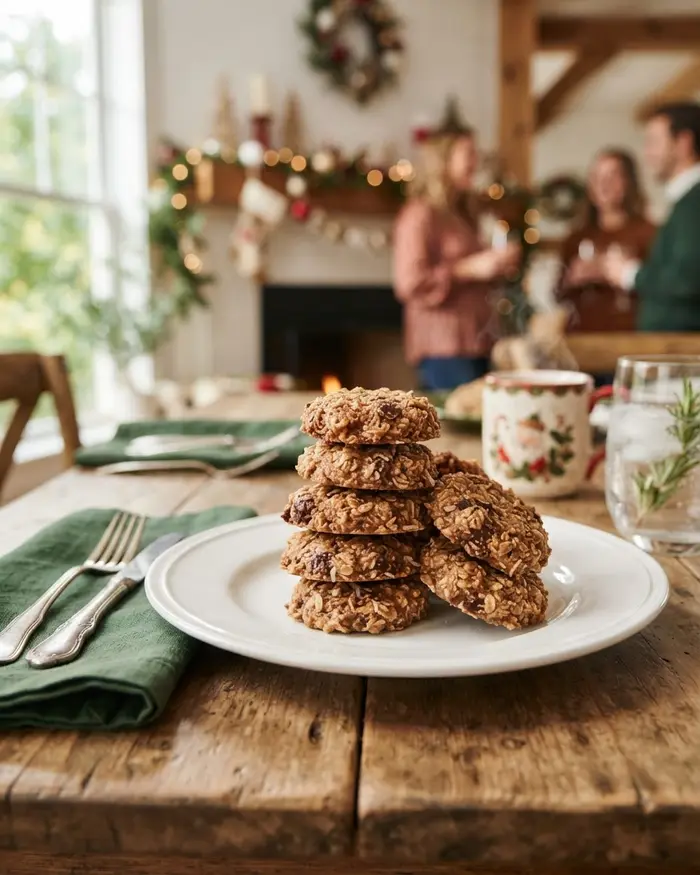 Best No Bake Cookies for a Christmas Cookie Exchange final plated dish